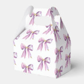 パープルコケッテリボン ブライダルシャワー フェイバーボックス (裏面サイド)