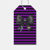 パープルコケット弓ハロウィーン ギフトタグ (裏面)