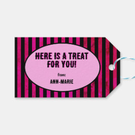 パープルコケット弓ハロウィーン ギフトタグ