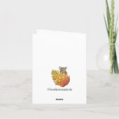 パープルコスタスハミングバードイラストレーション カード (裏面)