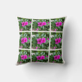 パープルコスタリカ花枕 クッション (裏面)