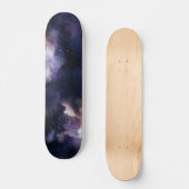 パープルコズミックギャラクシー星空 スケートボード (正面)