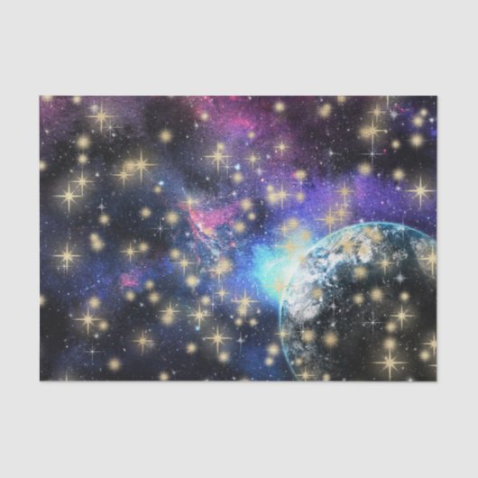 パープルコズミックムーン(パープルシリーズデザイン1) 薄葉紙 (正面)