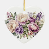 パープルコテージフローラ介護者ラウンドオーナメント セラミックオーナメント (裏面)