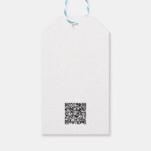 パープルコミックブックスーパーヒーローの誕生日 ギフトタグ (裏面)