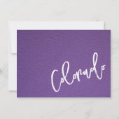 パープルコロラドパスポートサンキューカード サンキューカード (裏面)