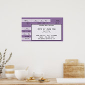 パープルコンサートチケット ポスター (キッチン)