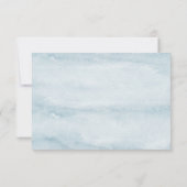 パープルコンテンポラリーターコイズと金ゴールド大理石 | 出欠カード (裏面)