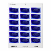 パープルコンテンポラリー差出人住所ラベル ラベル (フルシート)