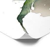 パープルコンフォローアーツプリントポスター ポスター (角)