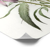 パープルコンフォローアーツプリントポスター ポスター (角)