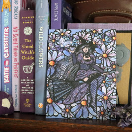 パープルコーヒーウィッチデイジーアート ポストカード