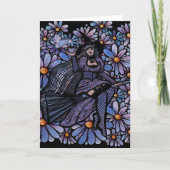 パープルコーヒー ウィッチ デイジー アート カード (正面)