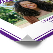 パープルコーラス写真高校卒業パーティー ポスター (角)