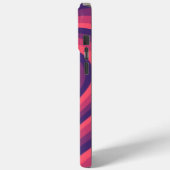 パープルコーラルレッド催眠ハートラブパターン Case-Mate iPhoneケース (裏面 / 左)