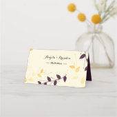 パープルゴエレガントールデン葉 プレイスカード (裏面)