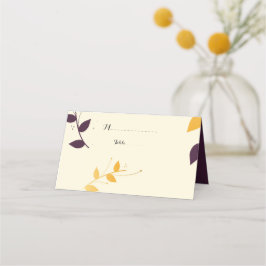 パープルゴエレガントールデン葉 プレイスカード