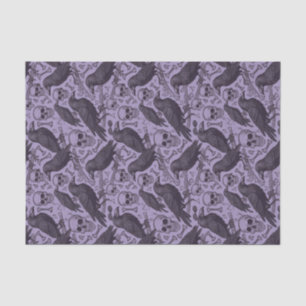 パープルゴシックスカル&レイヴンミッドナイトマカーブル 薄葉紙