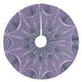 パープルゴシックスパイダーウェブハロウィーン フリース ツリースカート (正面)