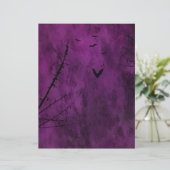 パープルゴシックハロウィーンスクラップブック紙 (スタンド正面)