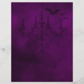 パープルゴシックハロウィーン紙 (裏面)