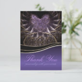 パープルゴシックハートサンキューノート 招待状 (スタンド正面)
