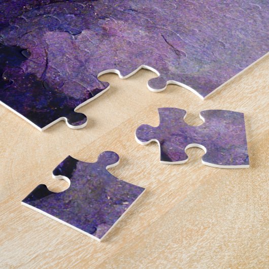 パープルゴシックフェアリーファンタジーアートジグソーパズル ジグソーパズル (側面)