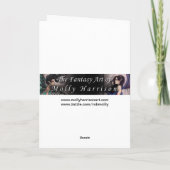 パープルゴシック妖精ファンタジーアートフェイリーカード カード (裏面)