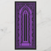 パープルゴシック・ヴァンパイア大聖堂結婚のメニュー メニュー (裏面)