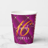 パープルゴールデンスウィート16紙カップ 紙コップ (正面)