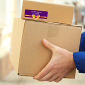 パープルゴールドの弓 返送先住所ラベル ラベル