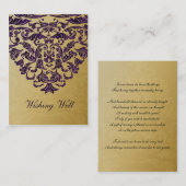 パープルゴールドの願い事が叶うカード エンクロージャーカード (正面/裏面)