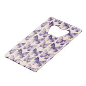 パープルゴールドリボン ブライダルシャワー クレジットカード栓抜き (裏面アングル)