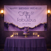 パープルゴールド フィフティ アンド ファビュラス 50歳の誕生日