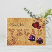 パープルサイコロヴィンテージベガスありがとう サンキューカード (スタンド正面)