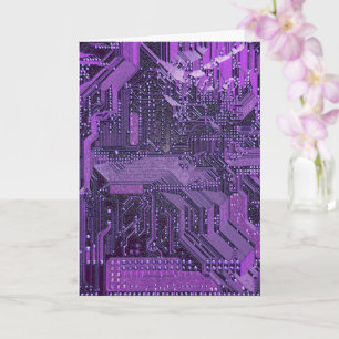 パープルサイバー回路ボードTech Art Electronics カード