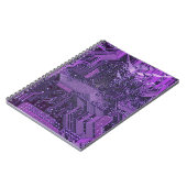 パープルサイバー回路ボードTech Art Electronics ノートブック (左側)