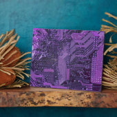 パープルサイバー回路ボードTech Art Electronics フォトプラーク (側面)