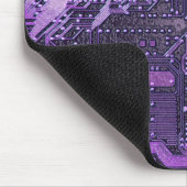 パープルサイバー回路ボードTech Art Electronics マウスパッド (コーナー)