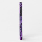 パープルサイバー回路ボードTech Art Electronics Case-Mate iPhoneケース (裏面/左)