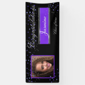 パープルサエレガントフィアズおめでとうグラッド 横断幕 (縦)