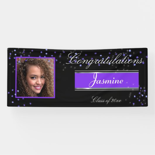 パープルサエレガントフィアズおめでとうグラッド 横断幕 (横)