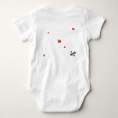 パープルサクソフォーン奏者 ベビーボディスーツ (裏面)