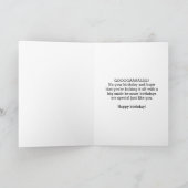 パープルサッカースポーツ第16誕生日カード カード (内部)