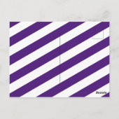 パープルサッカーボールありがとうはがき ポストカード (裏面)