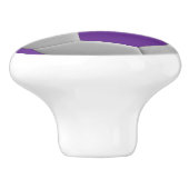 パープルサッカーボール/サッカー セラミックノブ (側面)