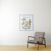 パープルサファリベイビーシャワーバナー背景 タペストリー (インサイチュ)