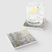 パープルサブアルパインルピンフローラ ストーンコースター (横)