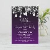 パープルサプライズ60th誕生日パーティー 招待状 (スタンド正面)