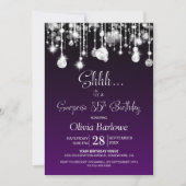 パープルサプライズ85thバースデーパーティー 招待状 (正面)